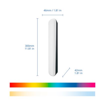Philips - ZESTAW 2x ściemnialnych opraw LED RGBIC SMART GRADIENT LED/8W/230V 2700-6500K Wi-Fi
