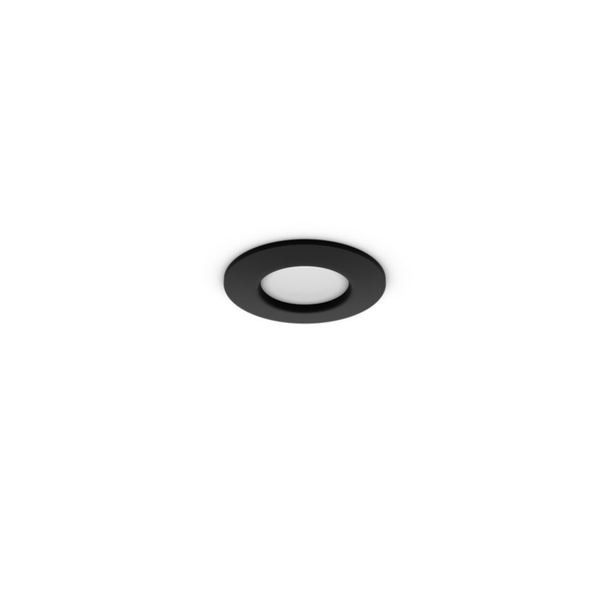 Philips - ZESTAW 2x wpuszczane ściemnialne oprawy łazienkowe LED RGBW Hue SLIM LED/8,3W/230V 2000-6500K czarny IP44