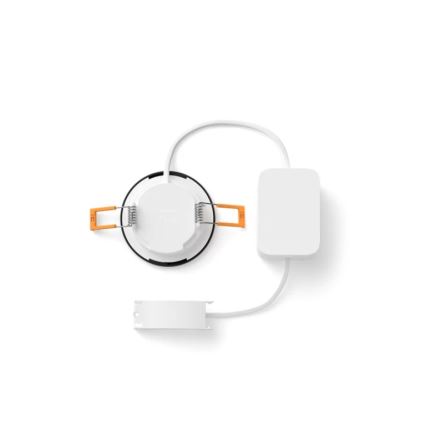 Philips - ZESTAW 2x wpuszczane ściemnialne oprawy łazienkowe LED RGBW Hue SLIM LED/8,3W/230V 2000-6500K czarny IP44