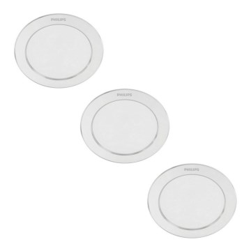 Philips - ZESTAW 3x LED Oprawa wpuszczana 1xLED/3,5W/230V 2700K