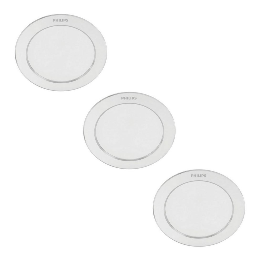 Philips - ZESTAW 3x LED Oprawa wpuszczana 1xLED/3,5W/230V 2700K