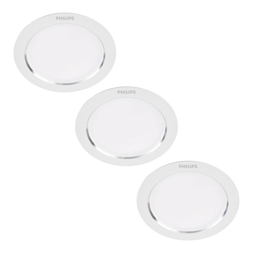 Philips - ZESTAW 3x LED Oprawa wpuszczana LED/3,5W/230V 3000K