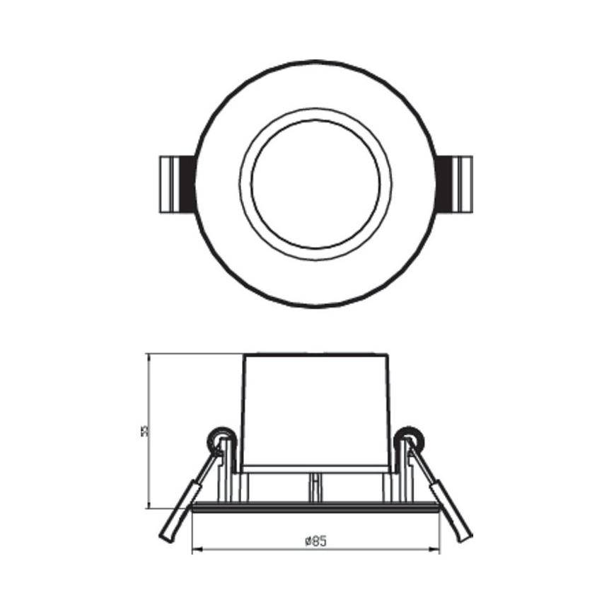Philips - ZESTAW 3x LED Oświetlenie łazienkowe ściemnialne DIVE 1xLED/5,5W/230V IP65