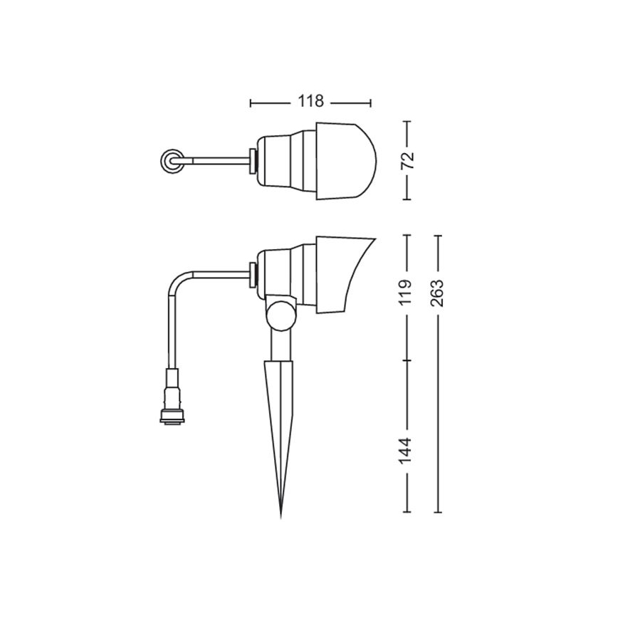Philips -ZESTAW 3x LED Punktowe oświetlenie zewnętrzne LED/6W/230V 2700K IP44