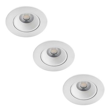 Philips - ZESTAW 3x LED Regulowane oświetlenie sufitowe do łazienki ABROSA LED/9W/230V IP44