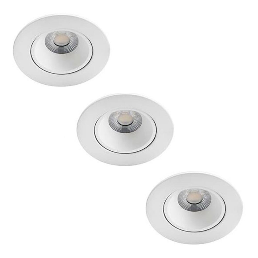 Philips - ZESTAW 3x LED Regulowane oświetlenie sufitowe do łazienki ABROSA LED/9W/230V IP44