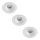 Philips - ZESTAW 3x LED Regulowane oświetlenie sufitowe do łazienki ABROSA LED/9W/230V IP44