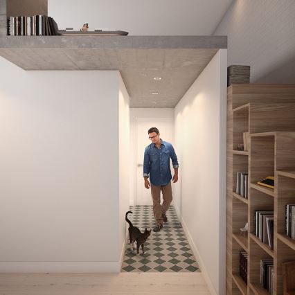 Philips - ZESTAW 3x LED RGBW ściemnialne oprawy wpuszczane do sufitu podwieszanego DONEGAL 1xGU10/4,8W/230V + pilot zdalnego sterowania