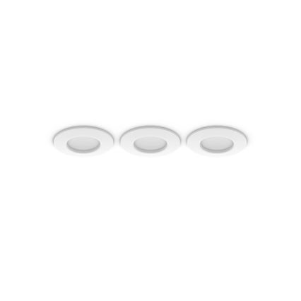 Philips - ZESTAW 3x LED RGBW Ściemnialna łazienkowa oprawa wpuszczana Hue SLIM LED/8,3W/230V IP44 2000-6500K