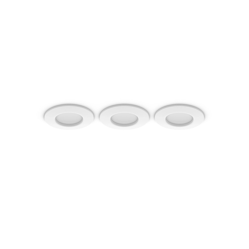 Philips - ZESTAW 3x LED RGBW Ściemnialna łazienkowa oprawa wpuszczana Hue SLIM LED/8,3W/230V IP44 2000-6500K