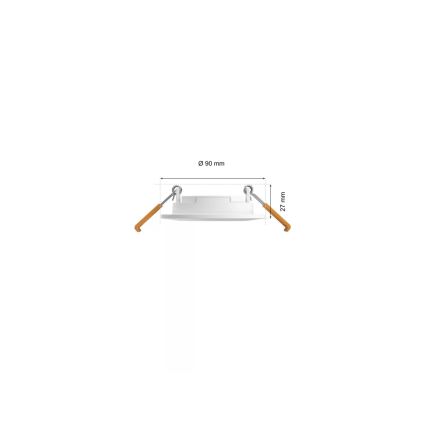 Philips - ZESTAW 3x LED RGBW Ściemnialna łazienkowa oprawa wpuszczana Hue SLIM LED/8,3W/230V IP44 2000-6500K
