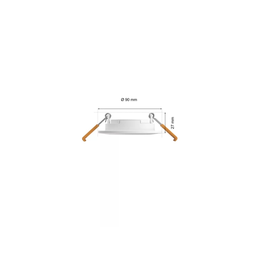 Philips - ZESTAW 3x LED RGBW Ściemnialna łazienkowa oprawa wpuszczana Hue SLIM LED/8,3W/230V IP44 2000-6500K