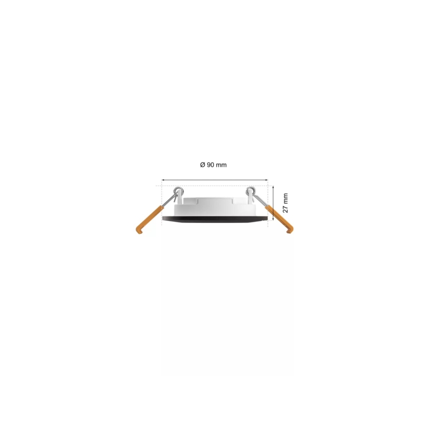 Philips - ZESTAW 3x LED RGBW Ściemnialna łazienkowa oprawa wpuszczana Hue SLIM LED/8,3W/230V IP44 2000-6500K