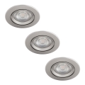 Philips - ZESTAW 3x LED Ściemnialna oprawa wpuszczana LED/5W/230V 2700K