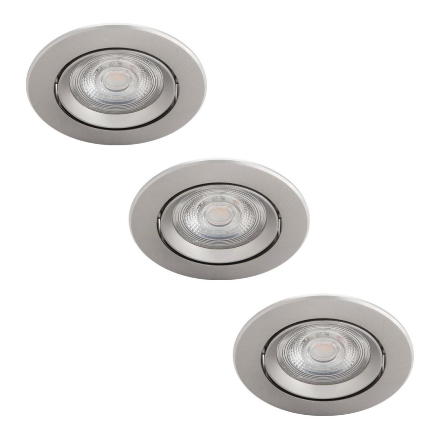 Philips - ZESTAW 3x LED Ściemnialna oprawa wpuszczana LED/5W/230V 2700K