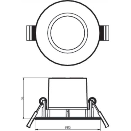 Philips - ZESTAW 3x LED Ściemnialne oświetlenie łazienkowe LED/5W/230V 2700K IP65