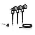 Philips - ZESTAW 3x LED Zewnętrzna lampa punktowa CAPER LED/1,5W/24/230V IP44