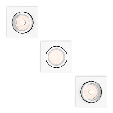 Philips - ZESTAW 3x Oprawa wpuszczana 1xGU10/5,5W/230V