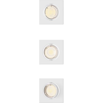 Philips - ZESTAW 3x oprawa wpuszczana PERIDOT 1xGU10/7W/230V biała