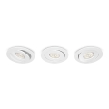 Philips - ZESTAW 3x Ściemnialna oprawa wpuszczana LED/4,5W/230V