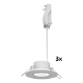 Philips - ZESTAW 3x ściemnialne wpuszczane oprawy sufitowe CILANTRO LED/5W/230V 2700K czarne
