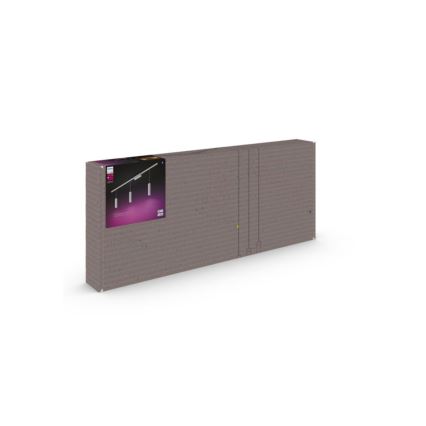 Philips - ZESTAW 3x ściemnialnych lamp wiszących LED RGB na linkach do systemu szynowego Hue PERIFO LED RGB/15,6W/230V 2000-6500K
