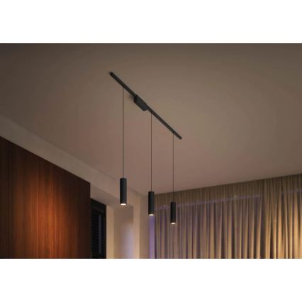 Philips - ZESTAW 3x ściemnialne lampy LED RGBW wiszące na linkach do systemu szynowego Hue PERIFO LED/15,6W/230V 2000-6500K