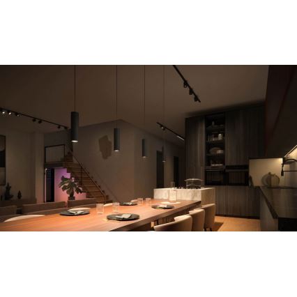 Philips - ZESTAW 3x ściemnialne lampy LED RGBW wiszące na linkach do systemu szynowego Hue PERIFO LED/15,6W/230V 2000-6500K