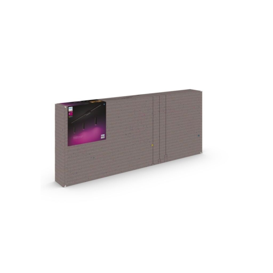 Philips - ZESTAW 3x ściemnialne lampy LED RGBW wiszące na linkach do systemu szynowego Hue PERIFO LED/15,6W/230V 2000-6500K