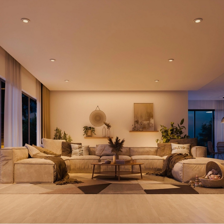 Philips - ZESTAW 3x wpuszczana oprawa PERIDOT 1xGU10/7W/230V biała