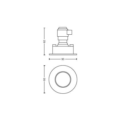Philips - ZESTAW 3x LED Ściemnialne wpuszczane oświetlenie łazienkowe Hue ADORE BATHROOM 1xGU10/4,2W/230V 2200-6500K IP44