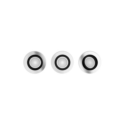 Philips - ZESTAW 3xLED RGBW Ściemnialna oprawa wpuszczana Hue CENTURA 1xGU10/4,2W/230V 2000-6500K