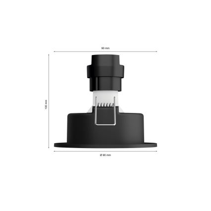 Philips - ZESTAW 3xLED RGBW Ściemnialna oprawa wpuszczana Hue CENTURA 1xGU10/4,2W/230V 2000-6500K