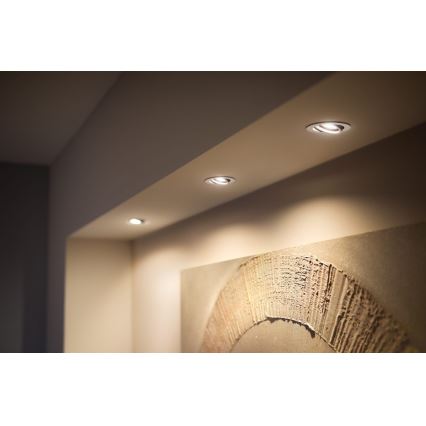 Philips - ZESTAW 3x LED Ściemnialna oprawa wpuszczana Hue MILLISKIN 1xGU10/4,2W/230 2200-6500K