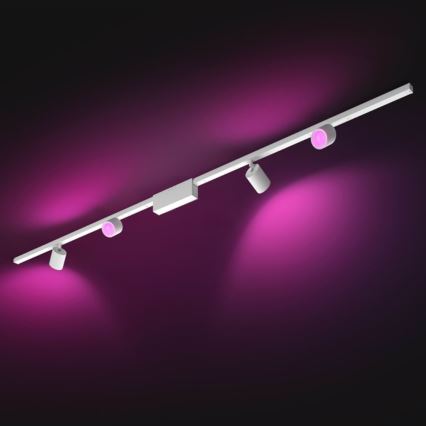 Philips  - ZESTAW 4xLED RGB Ściemnialne oświetlenie punktowe do systemu szynowego Hue PERIFO LED RGB/20,8W/230V 2000-6500K