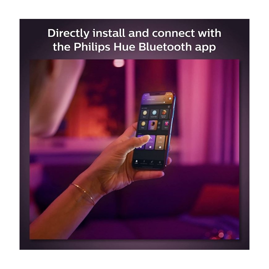 Philips  - ZESTAW 4xLED RGB Ściemnialne oświetlenie punktowe do systemu szynowego Hue PERIFO LED RGB/20,8W/230V 2000-6500K