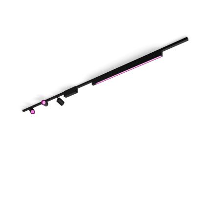Philips - ZESTAW 4x LED RGB Ściemnialne oświetlenie do systemu szynowego Hue PERIFO LED RGB/44,6W/230V 2000-6500K