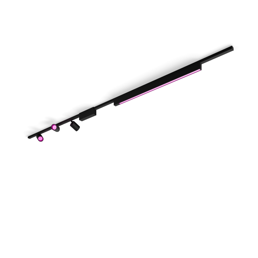 Philips - ZESTAW 4x LED RGB Ściemnialne oświetlenie do systemu szynowego Hue PERIFO LED RGB/44,6W/230V 2000-6500K