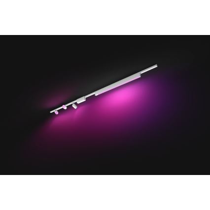 Philips - ZESTAW 4x LED RGB Ściemnialne oświetlenie do systemu szynowego Hue PERIFO LED RGB/44,6W/230V 2000-6500K