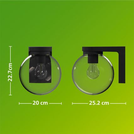 Philips - Zewnętrzna lampa ścienna ULIO 1xE27/25W/230V IP44