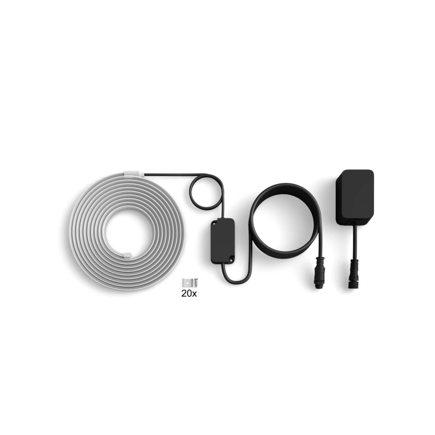 Philips - ściemnialny zewnętrzny pasek LED RGBW Hue FLUX 5m LED/30W/230V 2200-6500K IP67 + czujnik ruchu