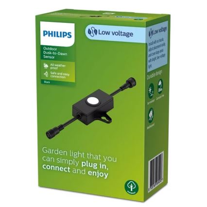 Philips - Zewnętrzny czujnik zmierzchu z timerem GARDENLINK 24V IP67