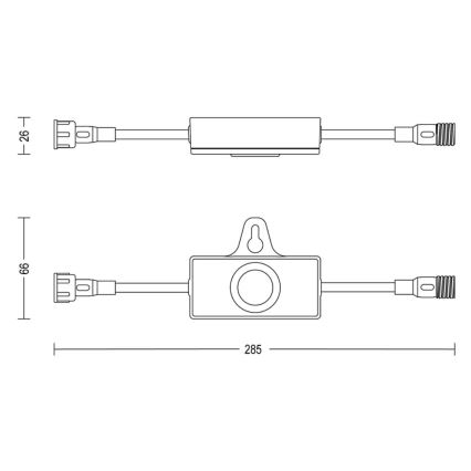 Philips - Zewnętrzny czujnik zmierzchu z timerem GARDENLINK 24V IP67