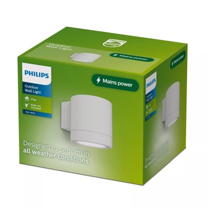 Philips - Zewnętrzny kinkiet FYLX 1xGU10/5W/230V biały IP44