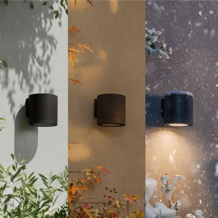 Philips - Zewnętrzny kinkiet FYLX 1xGU10/5W/230V czarny IP44