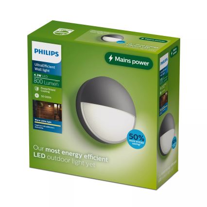 Philips - Zewnętrzny kinkiet LED CAPRICORN LED/4,3W/230V IP44