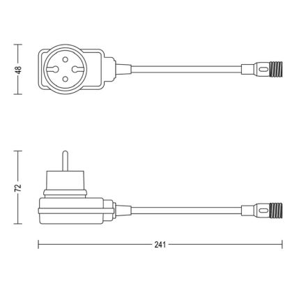 Philips - zewnętrzny zasilacz sieciowy GARDENLINK 12W/24/230V IP44