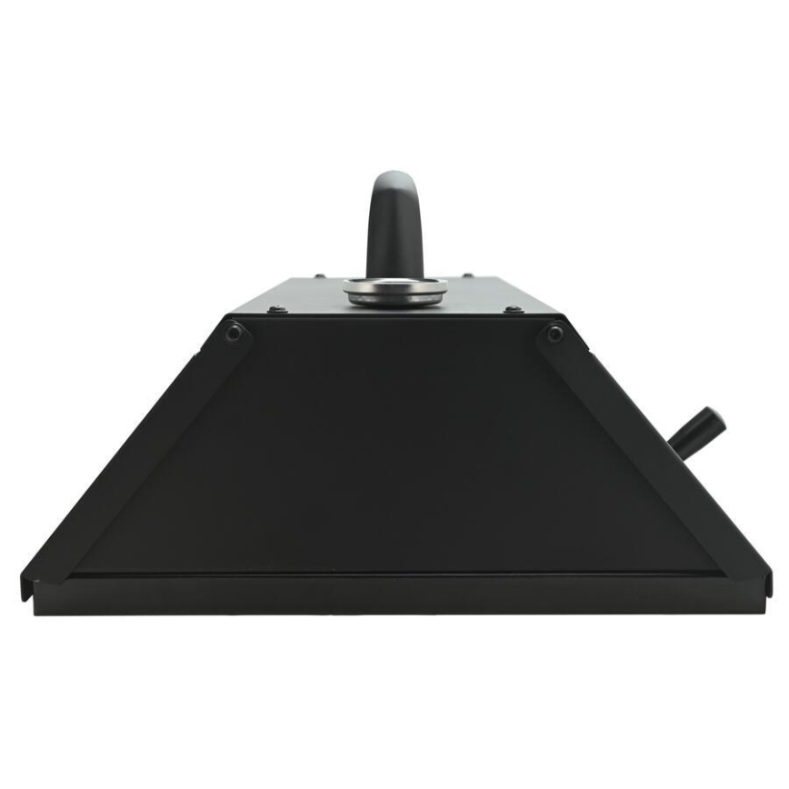 Piec do pizzy z drzwiczkami i termometrem, 40x35,5x21 cm, czarny