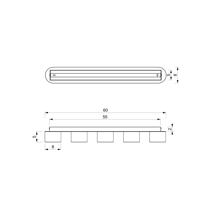 Plaffon DIXIE 5xGX53/11W/230V różowy