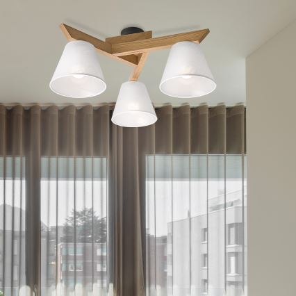 Plafon ANTONIO 3xE14/40W/230V dąb